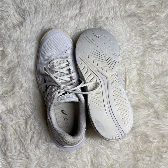 ASICS Gel-Challenger White and Black Tennis Shoes - Picture 6 of 7